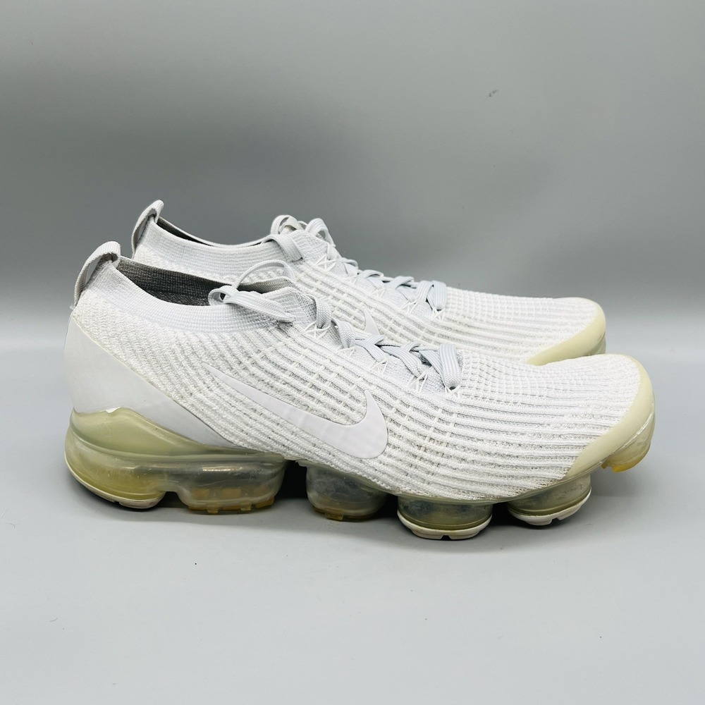 Nike Shoes Mens 11.5 Gray Knit Air VaporMax Flyknit 3 Running Athletic Sneakers